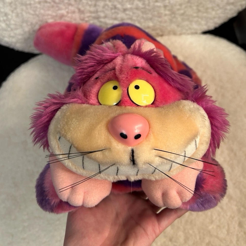 Vintage Disneyland Alice in Wonderland Cheshire Cat Plush Large 18" Walt Disney